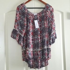 NWT Flowy Printed Blouse